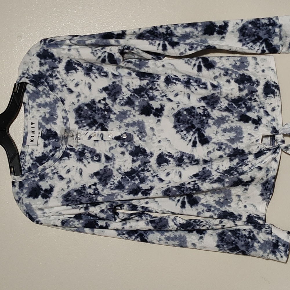 NWT K. I. K. I . T Tie dye blue shirt